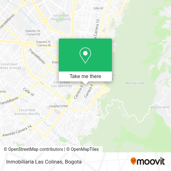 Inmobiliaria Las Colinas map