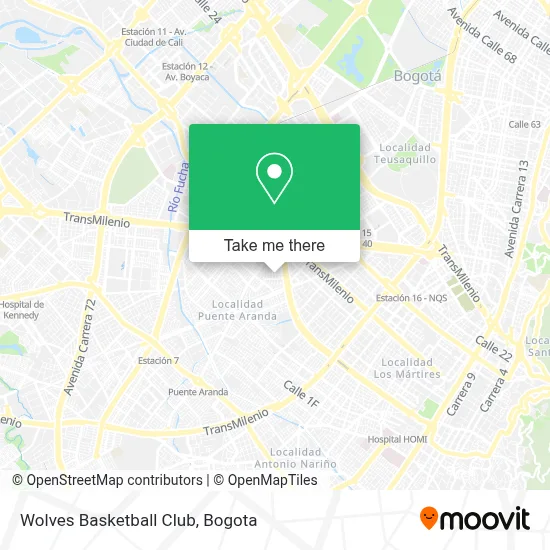 Wolves Basketball Club map