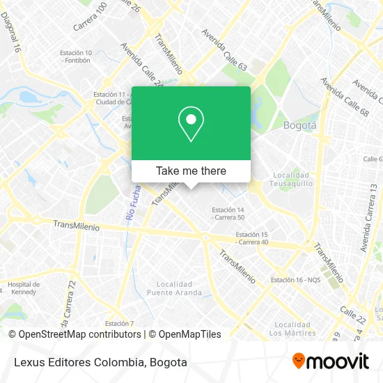 Lexus Editores Colombia map