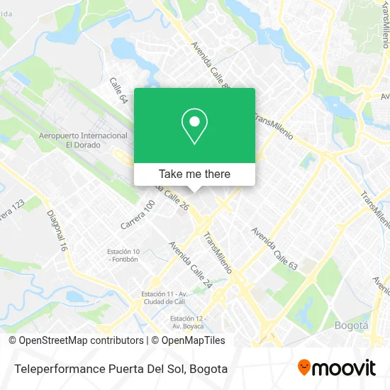 Teleperformance Puerta Del Sol map