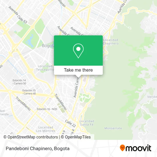 Pandeboni Chapinero map