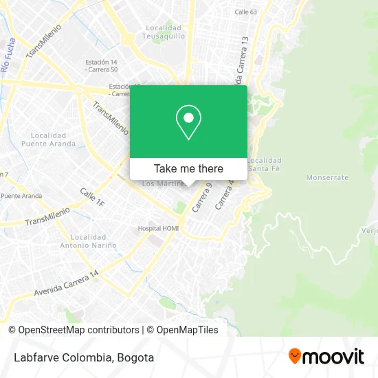 Labfarve Colombia map