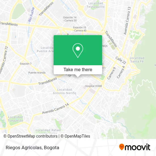 Riegos Agricolas map