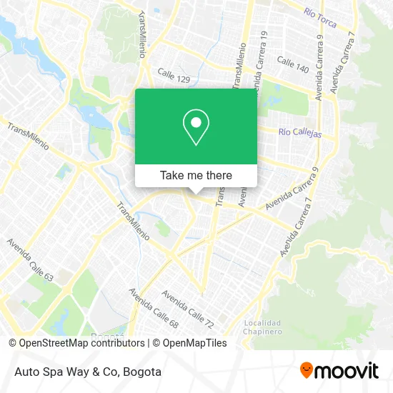 Auto Spa Way & Co map