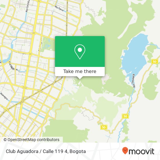 Club Aguadora / Calle 119 4 map
