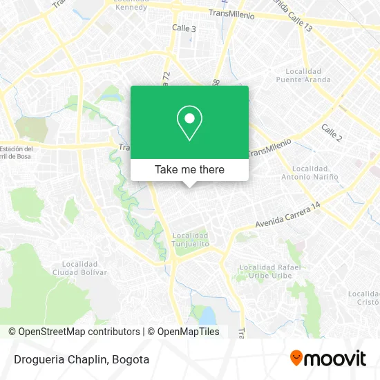 Drogueria Chaplin map