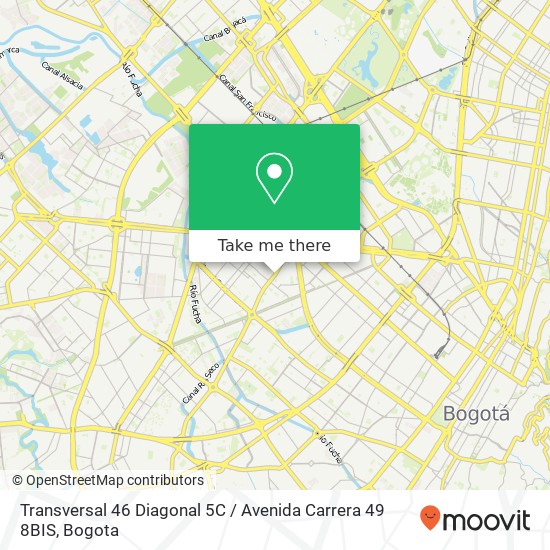 Transversal 46 Diagonal 5C / Avenida Carrera 49 8BIS map