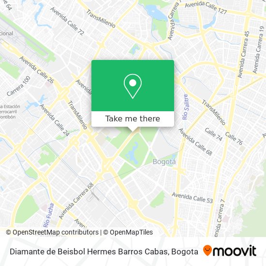 Diamante de Beisbol Hermes Barros Cabas map
