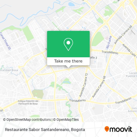Mapa de Restaurante Sabor Santandereano