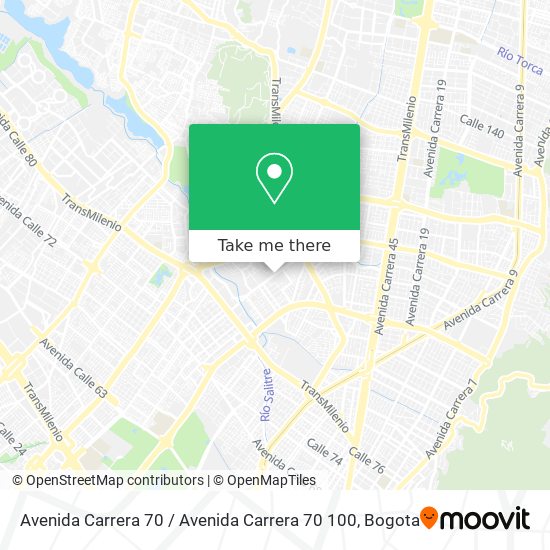 Avenida Carrera 70 / Avenida Carrera 70 100 map