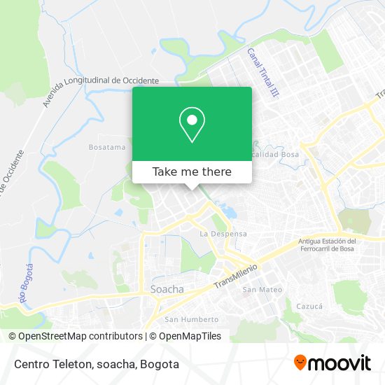 Mapa de Centro Teleton, soacha