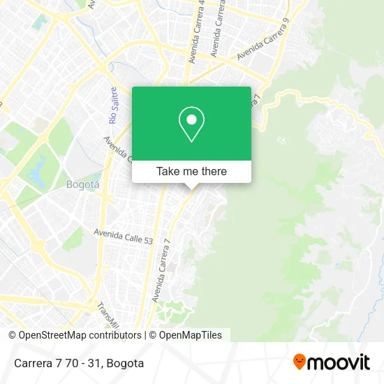 Carrera 7 70 - 31 map