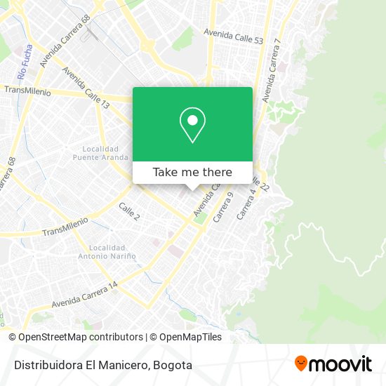 Mapa de Distribuidora El Manicero