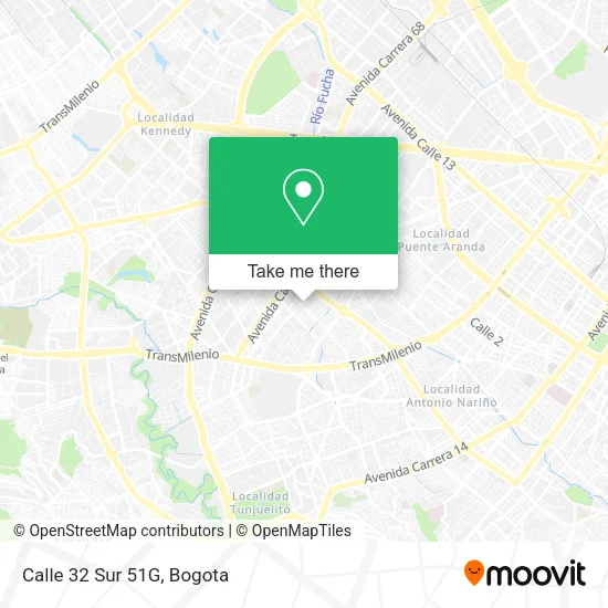 Calle 32 Sur 51G map