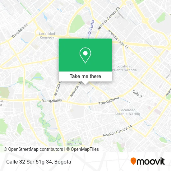 Mapa de Calle 32 Sur 51g-34