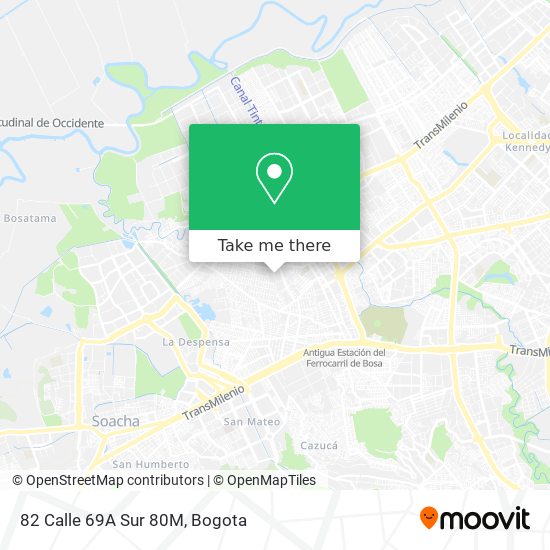 Mapa de 82 Calle 69A Sur 80M