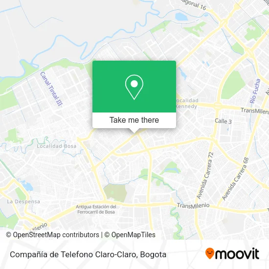 Compañía de Telefono Claro-Claro map