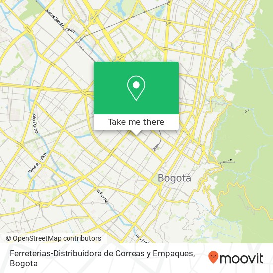 Ferreterias-Distribuidora de Correas y Empaques map