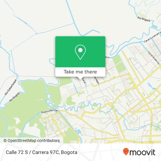 Calle 72 S / Carrera 97C map