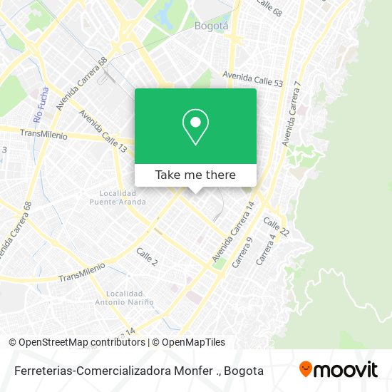 Ferreterias-Comercializadora Monfer . map
