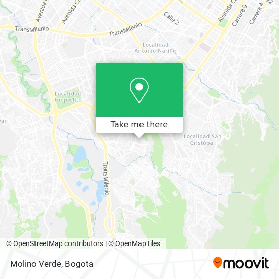 Molino Verde map
