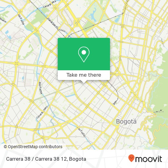 Mapa de Carrera 38 / Carrera 38 12