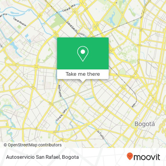 Autoservicio San Rafael map