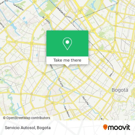 Servicio Autosol map