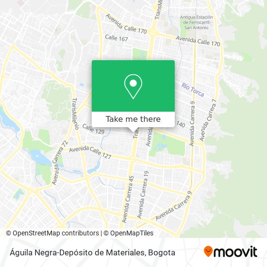 Águila Negra-Depósito de Materiales map