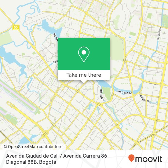 Avenida Ciudad de Cali / Avenida Carrera 86 Diagonal 88B map