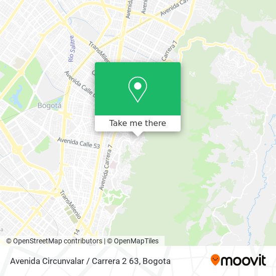 Avenida Circunvalar / Carrera 2 63 map