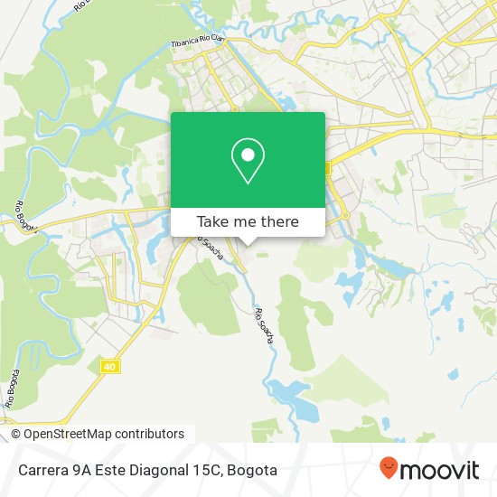 Mapa de Carrera 9A Este Diagonal 15C