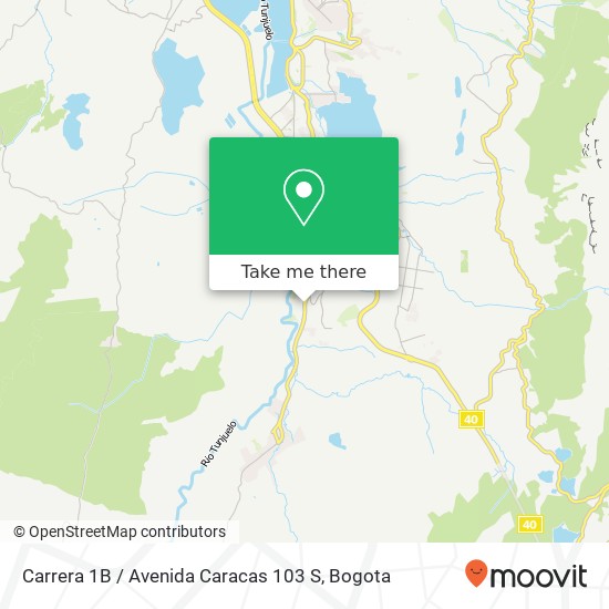 Carrera 1B / Avenida Caracas 103 S map