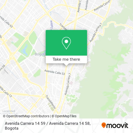 Avenida Carrera 14 59 / Avenida Carrera 14 58 map