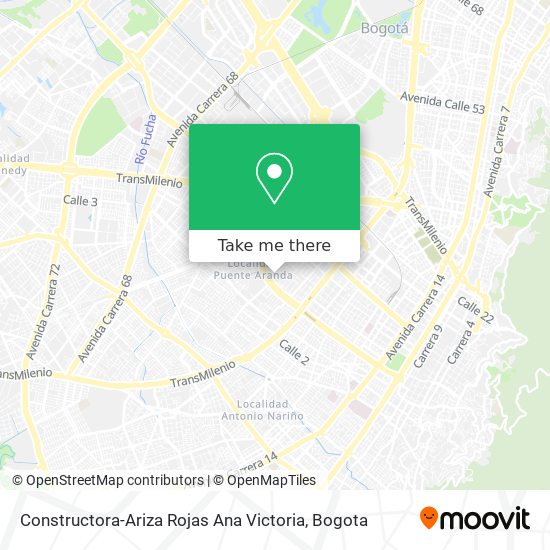 Constructora-Ariza Rojas Ana Victoria map