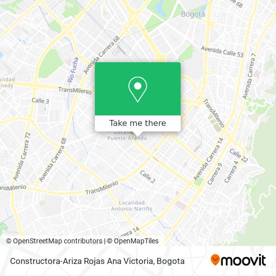 Mapa de Constructora-Ariza Rojas Ana Victoria
