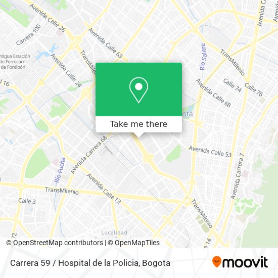 Carrera 59 / Hospital de la Policia map