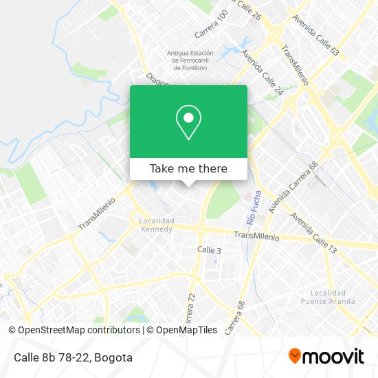 Mapa de Calle 8b 78-22