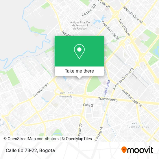 Mapa de Calle 8b 78-22