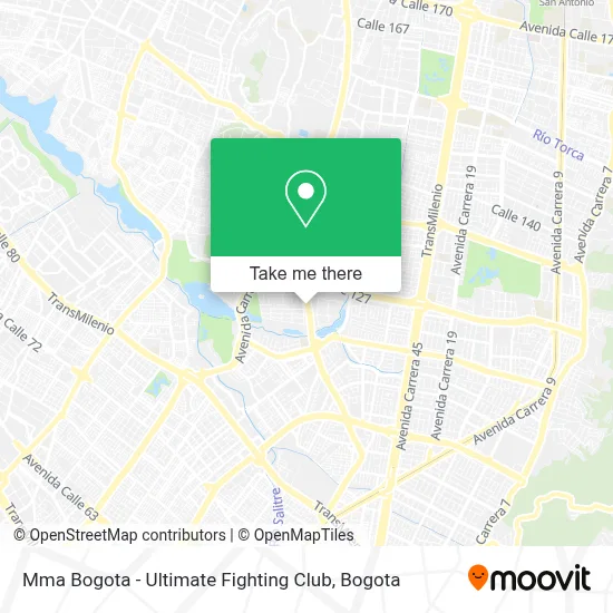Mma Bogota - Ultimate Fighting Club map