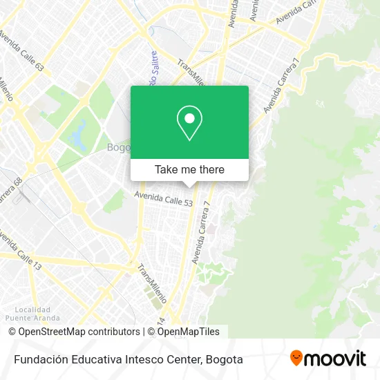 Mapa de Fundación Educativa Intesco Center