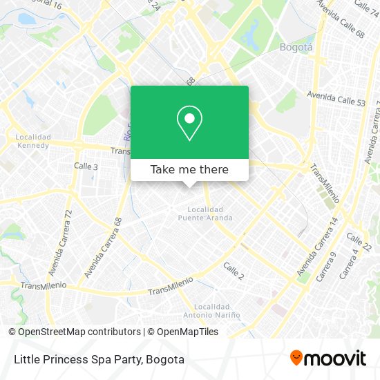 Mapa de Little Princess Spa Party