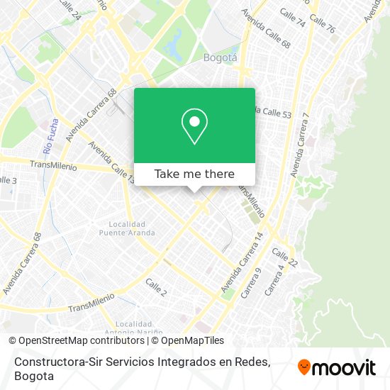 Constructora-Sir Servicios Integrados en Redes map