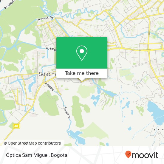 Óptica Sam Miguel map