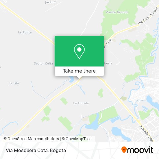 Vía Mosquera Cota map