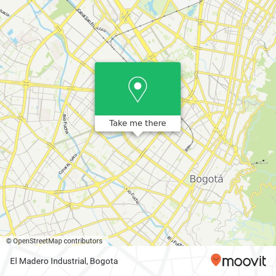 El Madero Industrial map