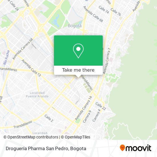 Mapa de Droguería Pharma San Pedro