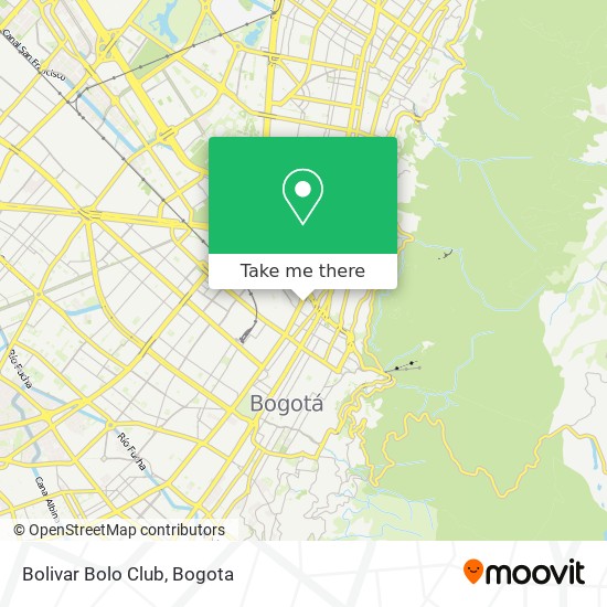 Bolivar Bolo Club map