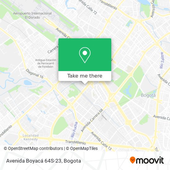 Avenida Boyacá 64S-23 map