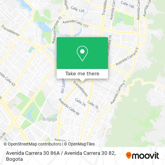 Avenida Carrera 30 86A / Avenida Carrera 30 82 map